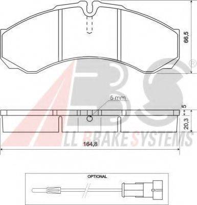 A.B.S. 37113 OE - Bremžu uzliku kompl., Disku bremzes www.autospares.lv