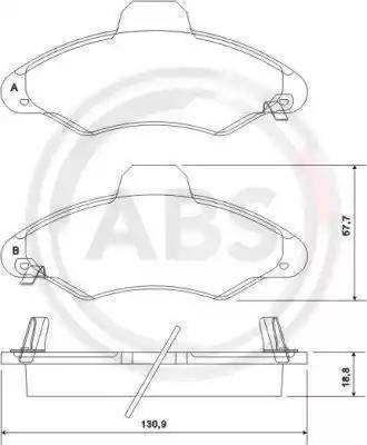 RIDER RD.3323.DB1349 - Bremžu uzliku kompl., Disku bremzes www.autospares.lv