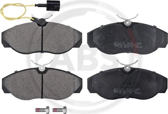 A.B.S. 37172 - Brake Pad Set, disc brake www.autospares.lv