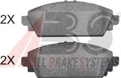 A.B.S. 37177 OE - Bremžu uzliku kompl., Disku bremzes www.autospares.lv