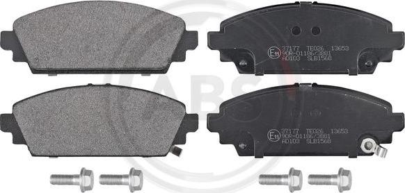 A.B.S. 37177 - Brake Pad Set, disc brake www.autospares.lv