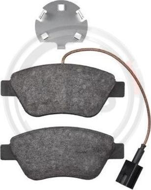 A.B.S. 37800 - Brake Pad Set, disc brake www.autospares.lv