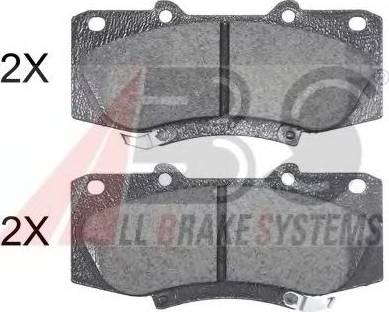 A.B.S. 37881 OE - Brake Pad Set, disc brake www.autospares.lv