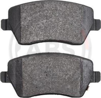 A.B.S. 37873 - Brake Pad Set, disc brake www.autospares.lv