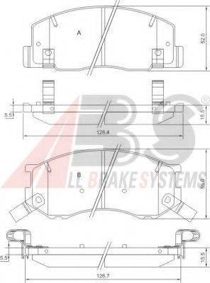 A.B.S. 37399 OE - Bremžu uzliku kompl., Disku bremzes www.autospares.lv