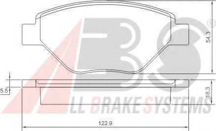 A.B.S. 37398 OE - Bremžu uzliku kompl., Disku bremzes www.autospares.lv