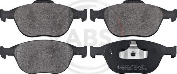 A.B.S. 37349 - Brake Pad Set, disc brake www.autospares.lv