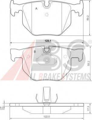 A.B.S. 37348 OE - Bremžu uzliku kompl., Disku bremzes www.autospares.lv