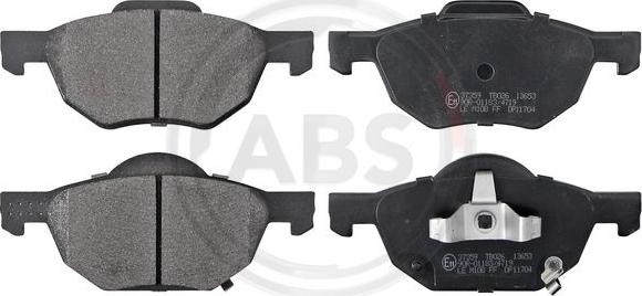 A.B.S. 37359 - Тормозные колодки, дисковые, комплект www.autospares.lv