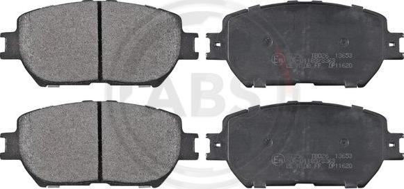 A.B.S. 37356 - Brake Pad Set, disc brake www.autospares.lv