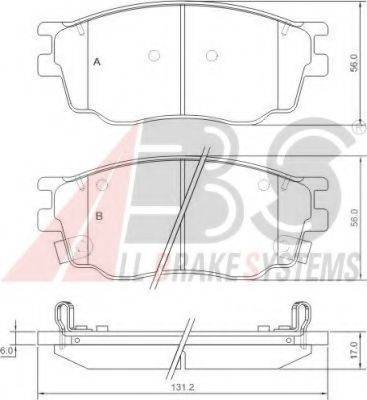 A.B.S. 37351 OE - Bremžu uzliku kompl., Disku bremzes www.autospares.lv