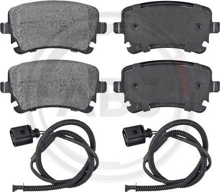 A.B.S. 37368 - Brake Pad Set, disc brake www.autospares.lv