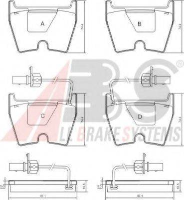 A.B.S. 37367 OE - Bremžu uzliku kompl., Disku bremzes www.autospares.lv