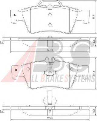 A.B.S. 37319 OE - Bremžu uzliku kompl., Disku bremzes www.autospares.lv