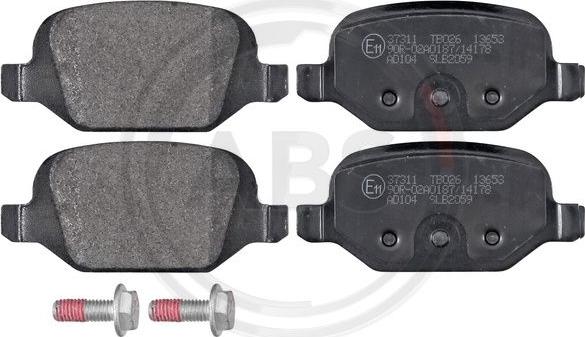 A.B.S. 37311 - Brake Pad Set, disc brake www.autospares.lv