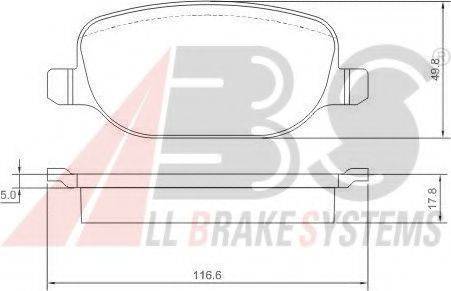 A.B.S. 37317 OE - Bremžu uzliku kompl., Disku bremzes www.autospares.lv