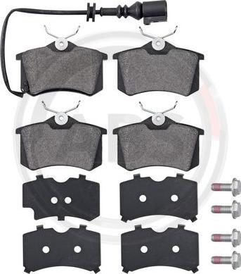 A.B.S. 37334 - Brake Pad Set, disc brake www.autospares.lv