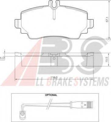 A.B.S. 37336 OE - Bremžu uzliku kompl., Disku bremzes www.autospares.lv