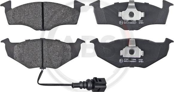 A.B.S. 37337 - Brake Pad Set, disc brake www.autospares.lv