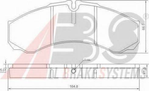 A.B.S. 37299 OE - Bremžu uzliku kompl., Disku bremzes www.autospares.lv