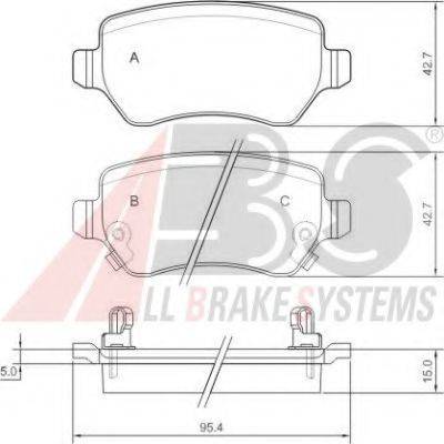 A.B.S. 37296 OE - Bremžu uzliku kompl., Disku bremzes www.autospares.lv