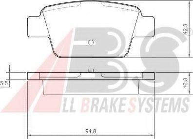 A.B.S. 37291 OE - Bremžu uzliku kompl., Disku bremzes www.autospares.lv