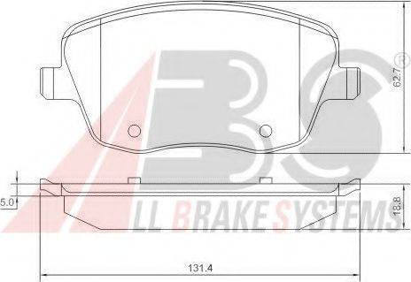 A.B.S. 37241 OE - Bremžu uzliku kompl., Disku bremzes www.autospares.lv