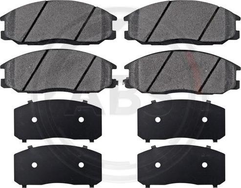 A.B.S. 37242 - Brake Pad Set, disc brake www.autospares.lv