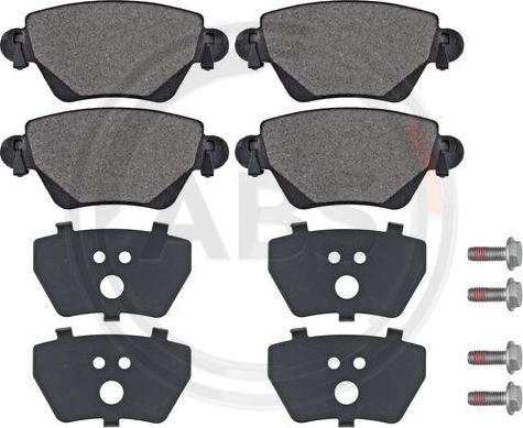 A.B.S. 37254 - Brake Pad Set, disc brake www.autospares.lv