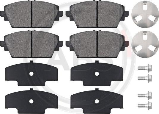 A.B.S. 37205 - Brake Pad Set, disc brake www.autospares.lv