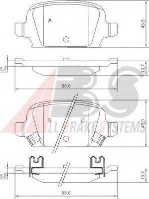 A.B.S. 37212 OE - Bremžu uzliku kompl., Disku bremzes www.autospares.lv