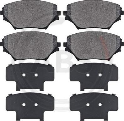 A.B.S. 37230 - Brake Pad Set, disc brake www.autospares.lv