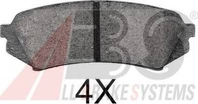 A.B.S. 37226 OE - Brake Pad Set, disc brake www.autospares.lv