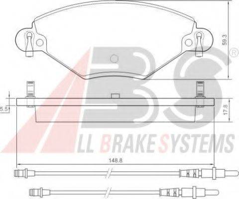 A.B.S. 37277 OE - Bremžu uzliku kompl., Disku bremzes www.autospares.lv