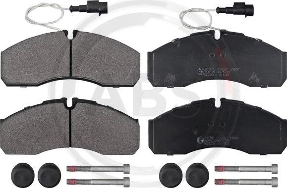 A.B.S. 37709 - Brake Pad Set, disc brake www.autospares.lv