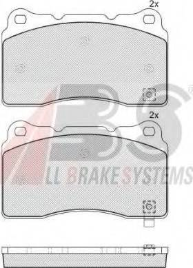 A.B.S. 37716 OE - Bremžu uzliku kompl., Disku bremzes www.autospares.lv