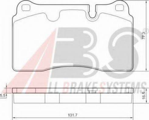 A.B.S. 37712 OE - Bremžu uzliku kompl., Disku bremzes www.autospares.lv