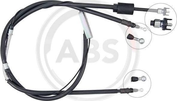 A.B.S. K19966 - Cable, parking brake www.autospares.lv