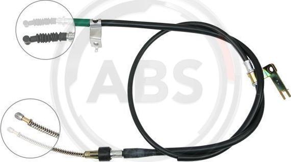 A.B.S. K14608 - Cable, parking brake www.autospares.lv