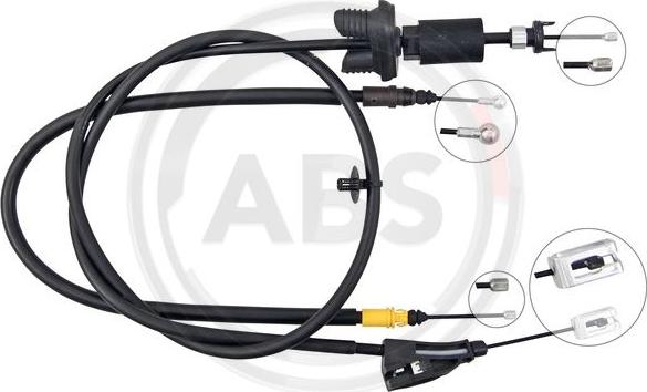 A.B.S. K18041 - Cable, parking brake www.autospares.lv