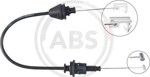 A.B.S. K37550 - Akseleratora trose www.autospares.lv