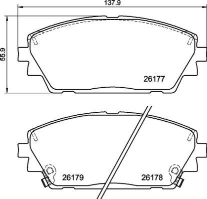 A.B.S. P 49 065 - Bremžu uzliku kompl., Disku bremzes www.autospares.lv