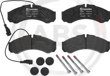 A.B.S. P56069 - Brake Pad Set, disc brake www.autospares.lv