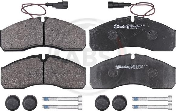 A.B.S. P56123 - Brake Pad Set, disc brake www.autospares.lv