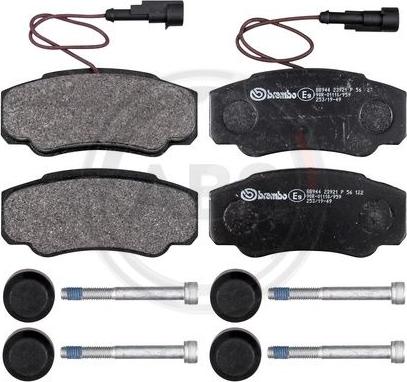 A.B.S. P56122 - Brake Pad Set, disc brake www.autospares.lv