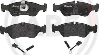 A.B.S. P50082 - Brake Pad Set, disc brake www.autospares.lv