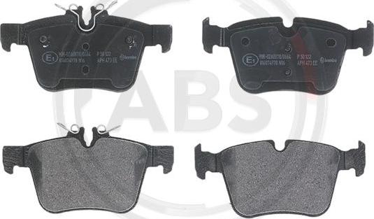 A.B.S. P50122 - Brake Pad Set, disc brake www.autospares.lv