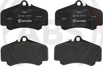 A.B.S. P65011 - Bremžu uzliku kompl., Disku bremzes www.autospares.lv