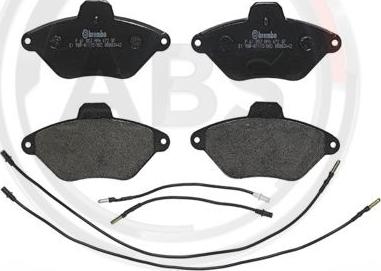 A.B.S. P61053 - Bremžu uzliku kompl., Disku bremzes www.autospares.lv