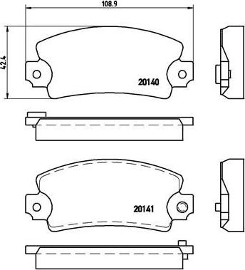 A.B.S. P68004 - Bremžu uzliku kompl., Disku bremzes autospares.lv